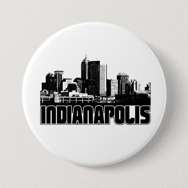 Macaron Rond 7,6 Cm Horizon d'Indianapolis (Devant)