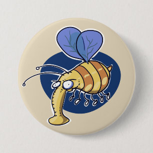 Macaron Rond 7,6 Cm humble bumble bee drôle dessin animé