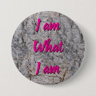 Macaron Rond 7,6 Cm I am what I am any text