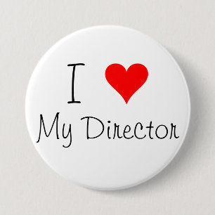 Macaron Rond 7,6 Cm I coeur mon directeur Pin