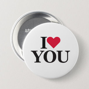 Macaron Rond 7,6 Cm I Loton You Button Pin - Cadeau romantique, mignon