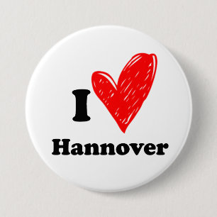 Macaron Rond 7,6 Cm I Love Hanovre
