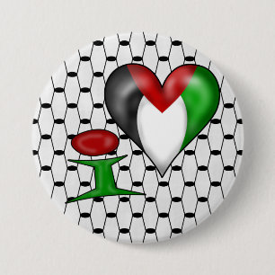 Macaron Rond 7,6 Cm I love Palestine