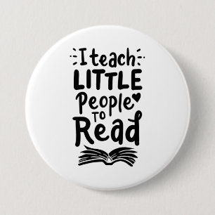 Macaron Rond 7,6 Cm I Teach Little People To Read
