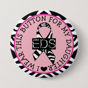 Macaron Rond 7,6 Cm 'I wear this EDS button for my Daughter