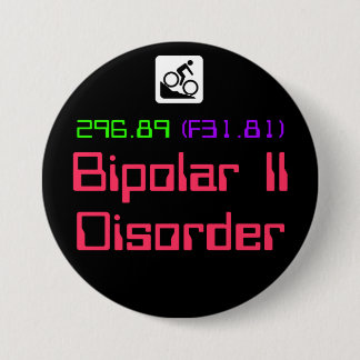 Macaron Rond 7,6 Cm II bouton bipolaire du désordre DSM-5