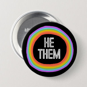 Macaron Rond 7,6 Cm IL LEUR Colorful Genre Arc-en-ciel Pronounes cercl