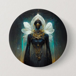 Macaron Rond 7,6 Cm Imaginaire Fae Guardian