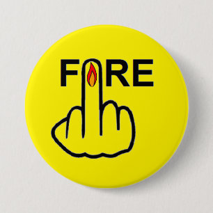 Macaron Rond 7,6 Cm Incendie du bouton