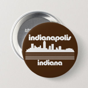 Macaron Rond 7,6 Cm Indianapolis Indiana
