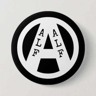 Macaron Rond 7,6 Cm Insigne avec le symbole d'ALF