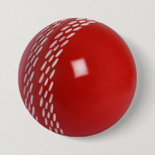 Macaron Rond 7,6 Cm Insigne de boule de cricket