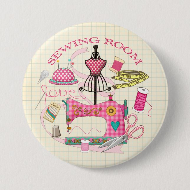 Macaron Rond 7,6 Cm Insigne de couture (Devant)