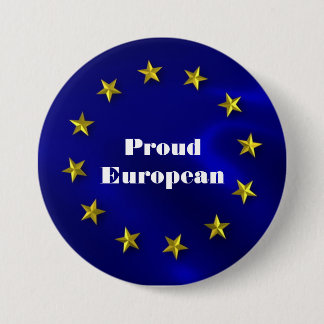 Macaron Rond 7,6 Cm Insigne de fierté d'Union européenne
