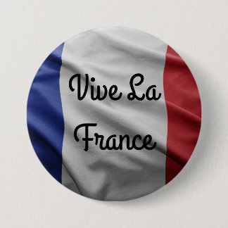 Macaron Rond 7,6 Cm Insigne de la France de La de Vive
