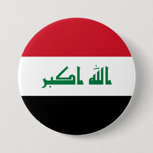 Macaron Rond 7,6 Cm Iraq flag 