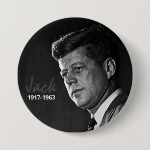 Macaron Rond 7,6 Cm Jack Kennedy 1917-1963