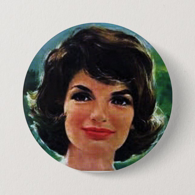 Macaron Rond 7,6 Cm Jackie Kennedy (Devant)