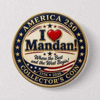 Macaron Rond 7,6 Cm J'ADORE le bouton Mandan
