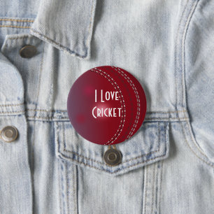 Macaron Rond 7,6 Cm J'adore le cricket