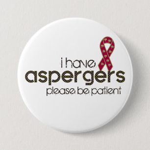 Macaron Rond 7,6 Cm J'ai Aspergers