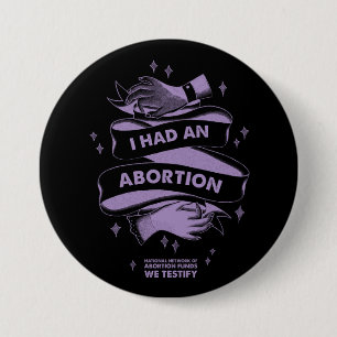 Macaron Rond 7,6 Cm J'ai eu un bouton d'avortement