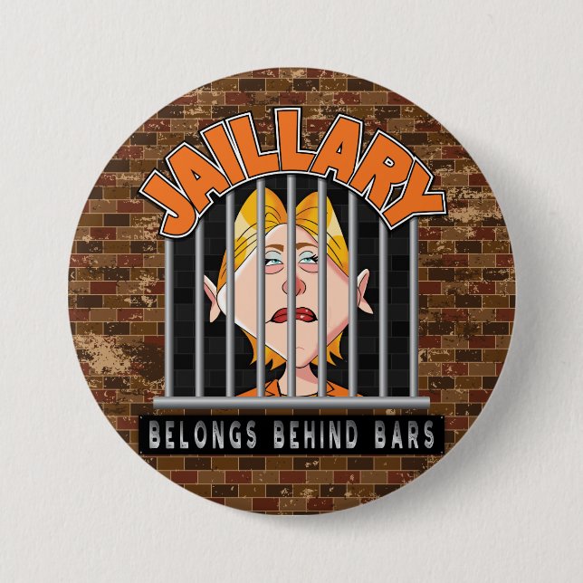 Macaron Rond 7,6 Cm Jaillary Hillary pour la prison (Devant)