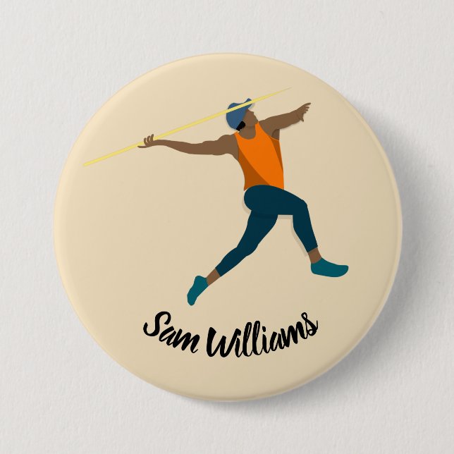 Macaron Rond 7,6 Cm Javelin (Devant)