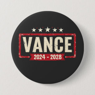 Macaron Rond 7,6 Cm Jd Vance Trump Election 2028 Président Vote