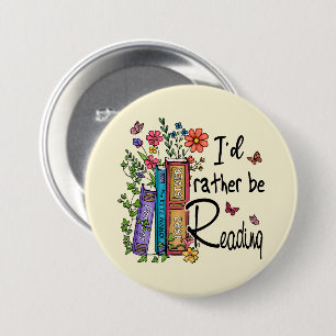 Macaron Rond 7,6 Cm Je préfère lire