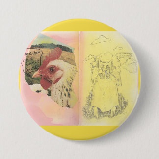 Macaron Rond 7,6 Cm Je suis effrayé de la plupart de Pin des choses |