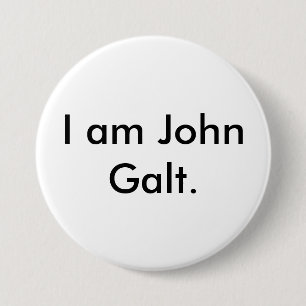 Macaron Rond 7,6 Cm Je suis John Galt.