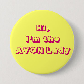 Macaron Rond 7,6 Cm Je suis Madame Button d'AVON