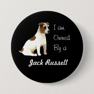 Macaron Rond 7,6 Cm Je suis possédé par un Jack Russell