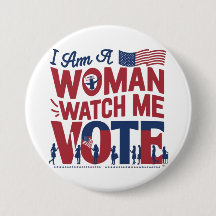 je suis une femme, regardez-moi voter bouton