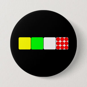 Macaron Rond 7,6 Cm Jerseys de Tour de France 2 boutons noirs