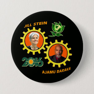 Macaron Rond 7,6 Cm Jill Stein/Ajamu Baraka