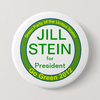 Macaron Rond 7,6 Cm Jill Stein pour le président Parti Vert 2012