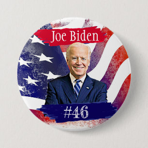 Macaron Rond 7,6 Cm Joe Biden à la présidence 46e élection américaine