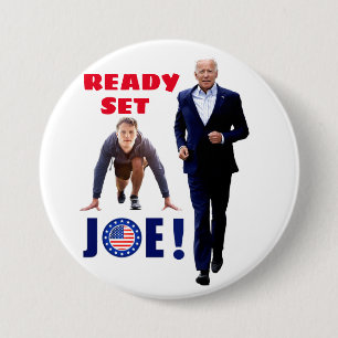 Macaron Rond 7,6 Cm Joe Biden et Joe Kennedy