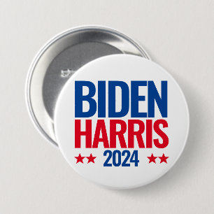 Macaron Rond 7,6 Cm joe biden kamala harris bouton de réélection 2024