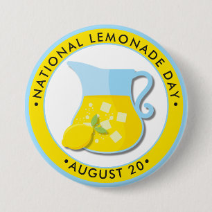 Macaron Rond 7,6 Cm Journée nationale de la citronnelle