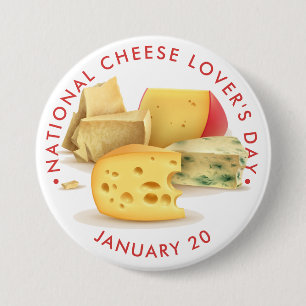 Macaron Rond 7,6 Cm Journée nationale des amoureux du fromage