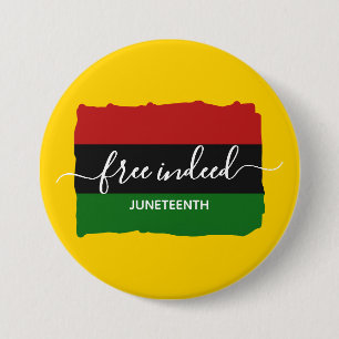 Macaron Rond 7,6 Cm JUNETEENTH Moderne Vraiment Libre