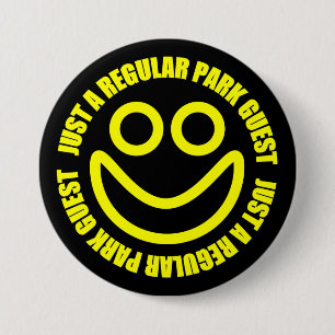 Macaron Rond 7,6 Cm Juste un invité régulier de parc