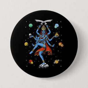 Macaron Rond 7,6 Cm Kali Hindu