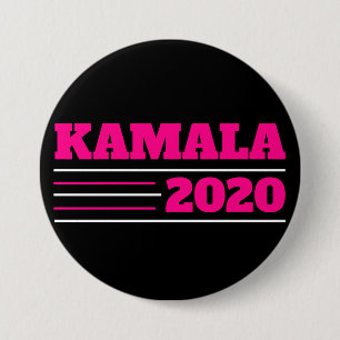 Macaron Rond 7,6 Cm Kamala 2020 dans le rose et le blanc