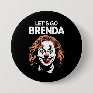 Macaron Rond 7,6 Cm Kamala Clown Go Go Brenda