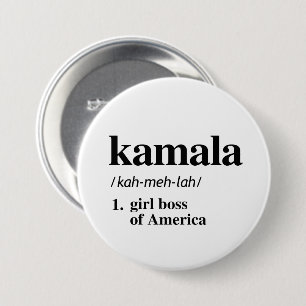 Macaron Rond 7,6 Cm Kamala Définition : Fille patron de l'Amérique