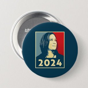 Macaron Rond 7,6 Cm Kamala Harris 2024